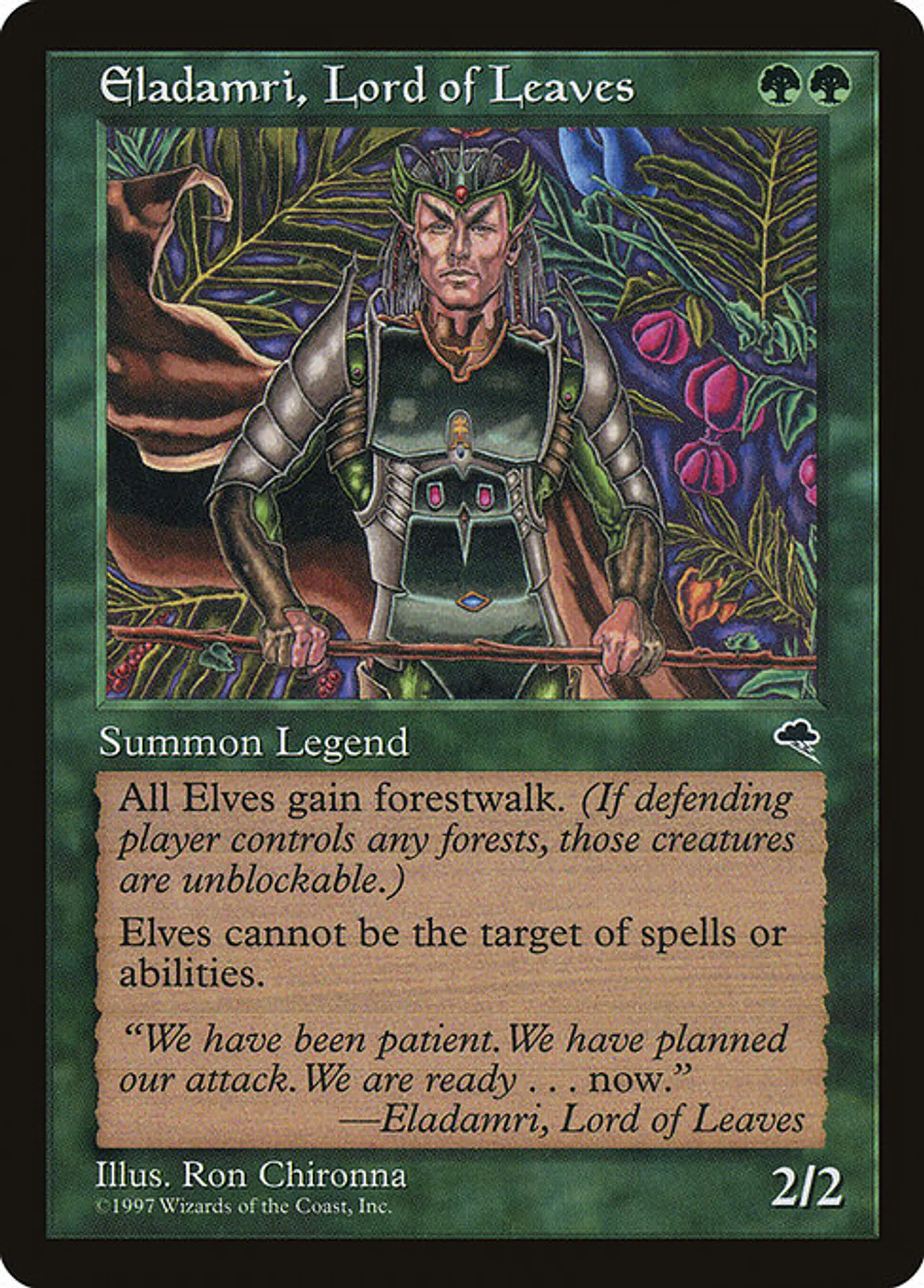 Carta Magic - Eladamri, Lord of Leaves - Idioma: Ingles - Edicion: Tempest 1