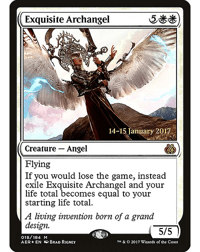 Carta Magic - FOIL Exquisite Archangel - Idioma: Espa–ol - Edicion: Aether Revolt Promos