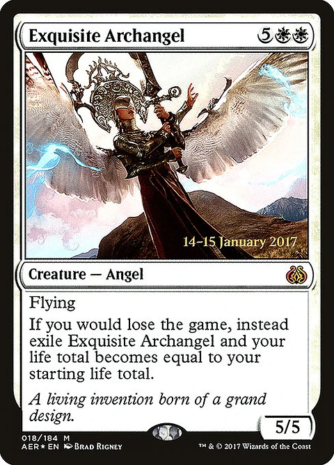 Carta Magic - FOIL Exquisite Archangel - Idioma: Espa–ol - Edicion: Aether Revolt Promos