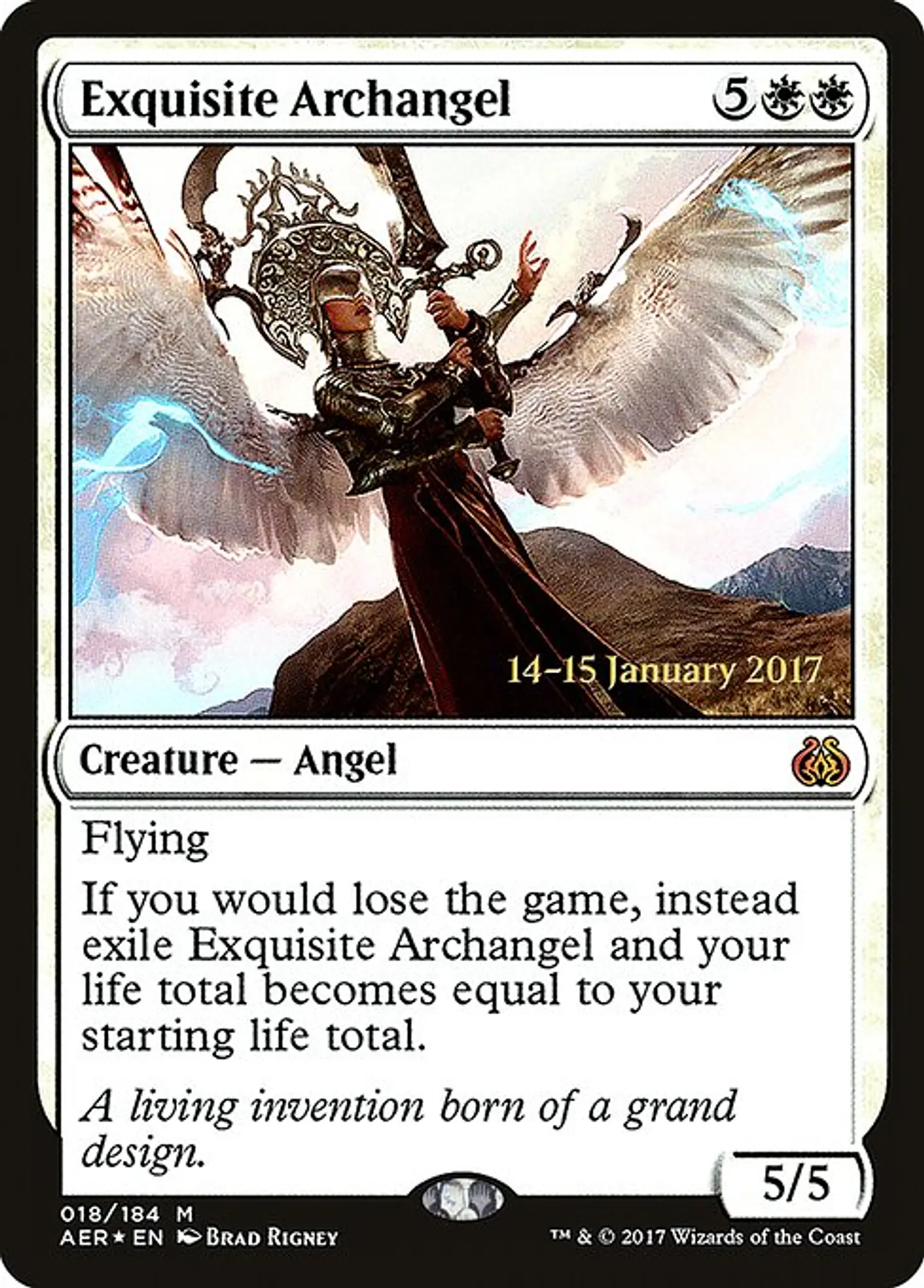 Carta Magic - FOIL Exquisite Archangel - Idioma: Espa–ol - Edicion: Aether Revolt Promos 1
