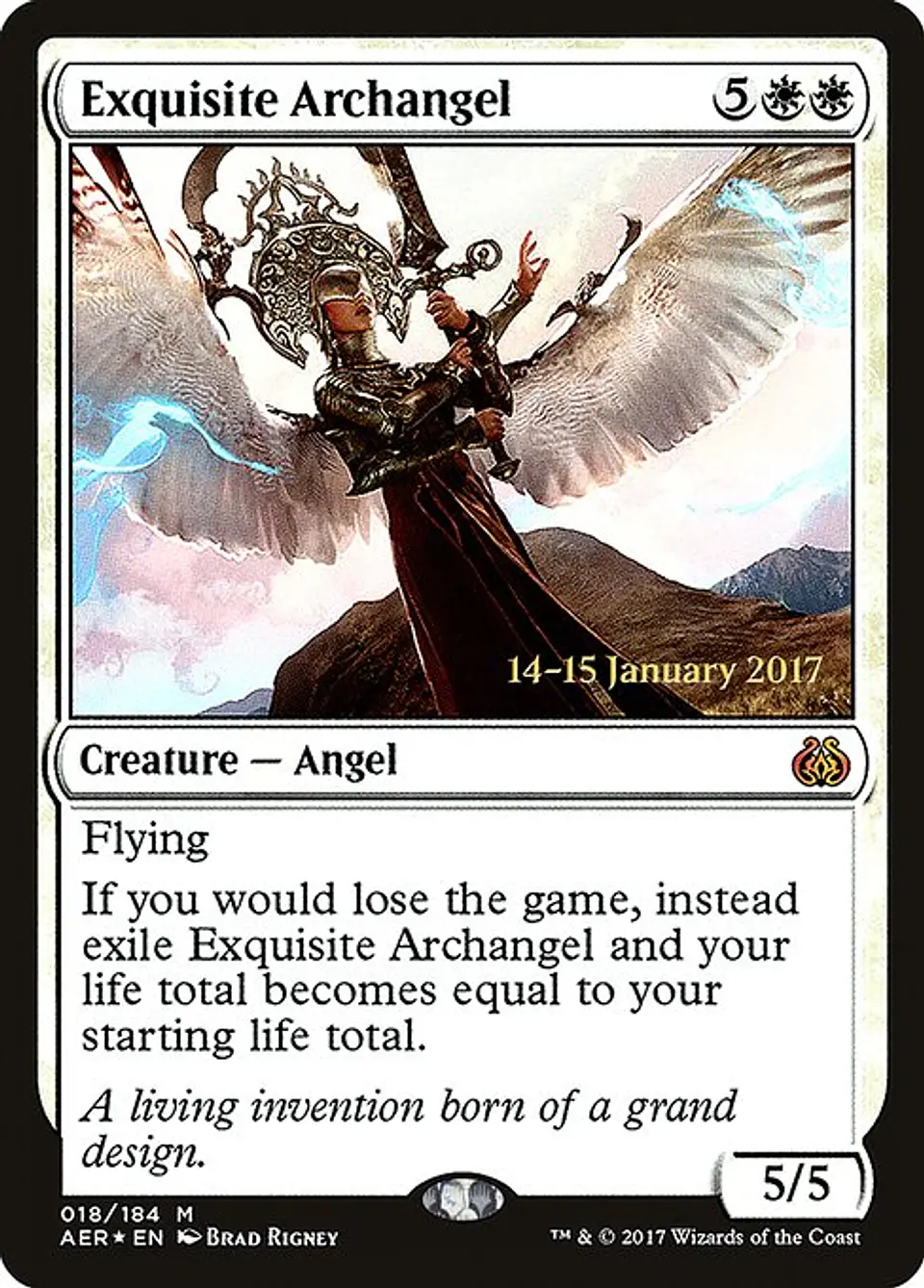 Carta Magic - FOIL Exquisite Archangel - Idioma: Espa–ol - Edicion: Aether Revolt Promos 1