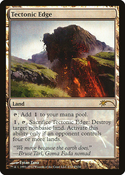 Carta Magic - FOIL Tectonic Edge - Idioma: Espa–ol - Edicion: Friday Night Magic 2012