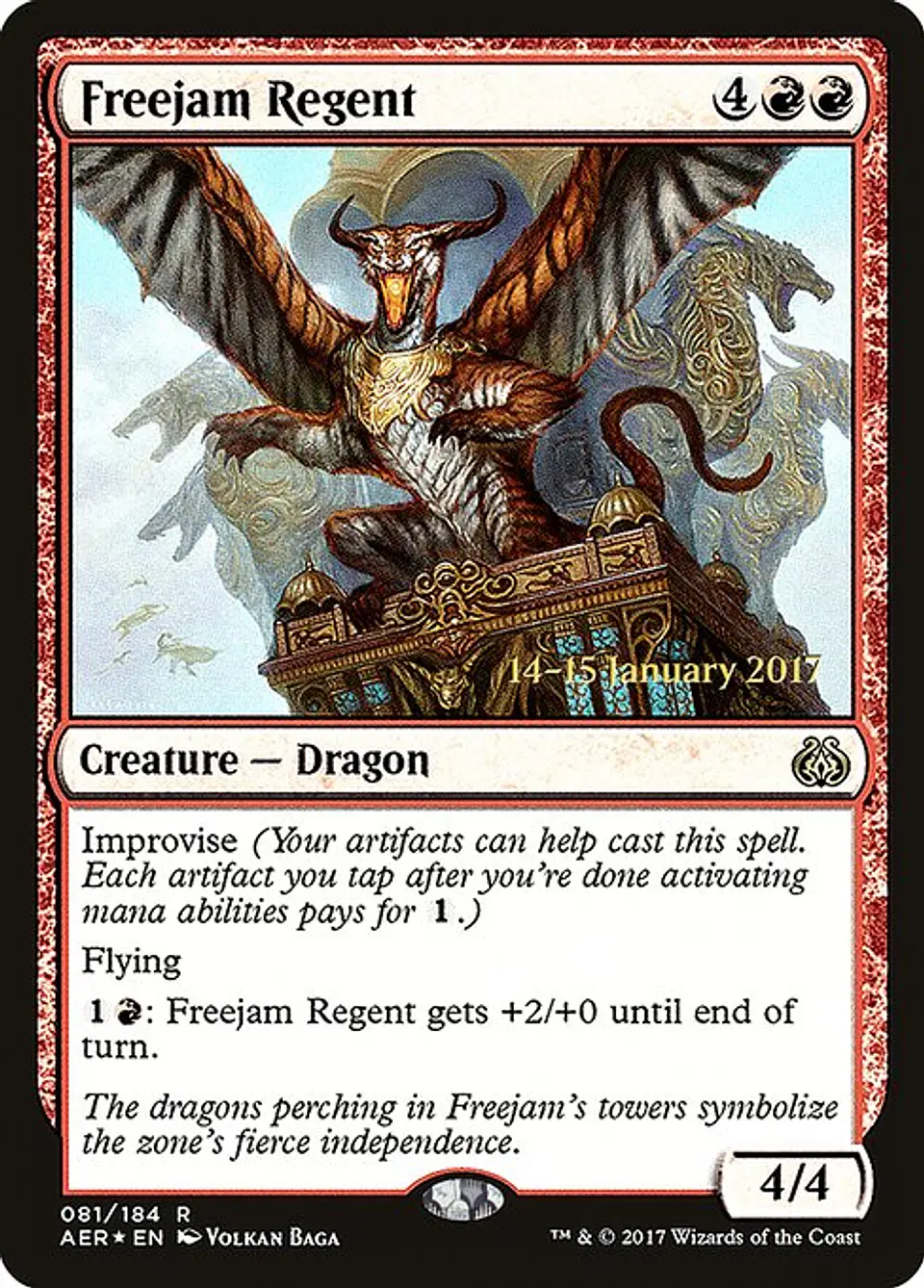 Carta Magic - FOIL Freejam Regent - Idioma: Espa–ol - Edicion: Aether Revolt Promos 1