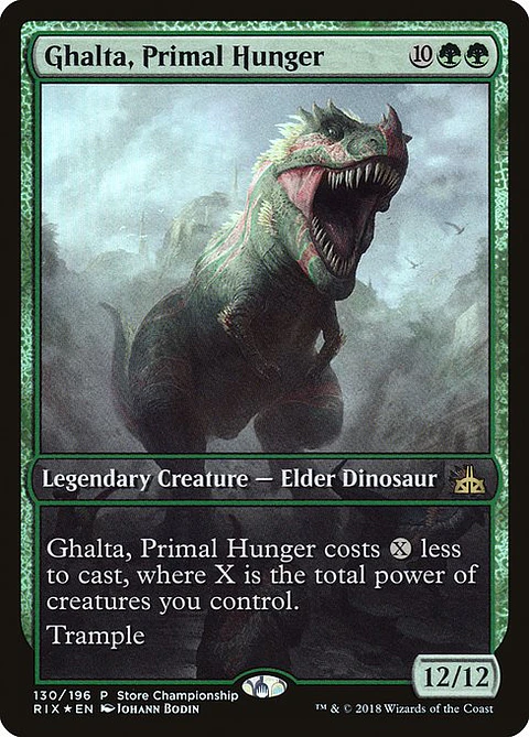 Carta Magic - FOIL Ghalta, Primal Hunger - Idioma: Espa–ol - Edicion: Rivals of Ixalan Promos