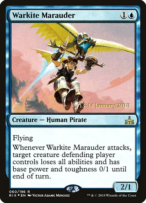 Carta Magic - FOIL Warkite Marauder - Idioma: Espa–ol - Edicion: Rivals of Ixalan Promos