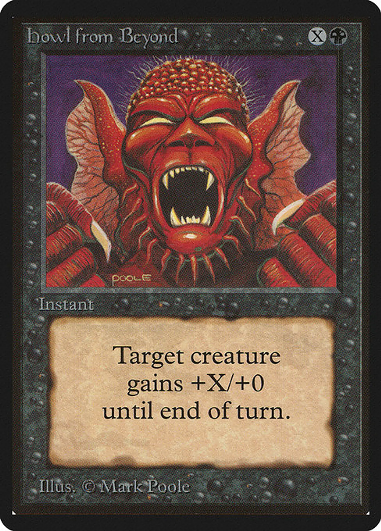 Carta Magic - Howl from Beyond - Idioma: Ingles - Edicion: Limited Edition Beta 1