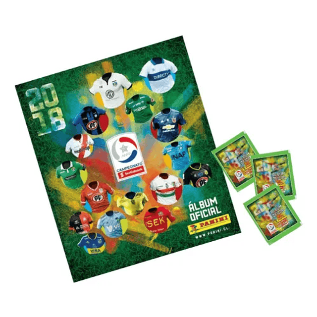 Album Panini Campeonato Nacional 2018 + 50 Sobres