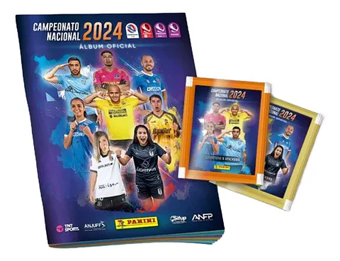 Album Panini Campeonato Nacional 2024 + 5 Sobres