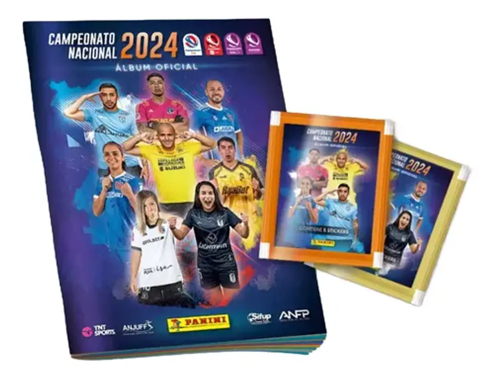 Album Panini Campeonato Nacional 2024 + 5 Sobres 1