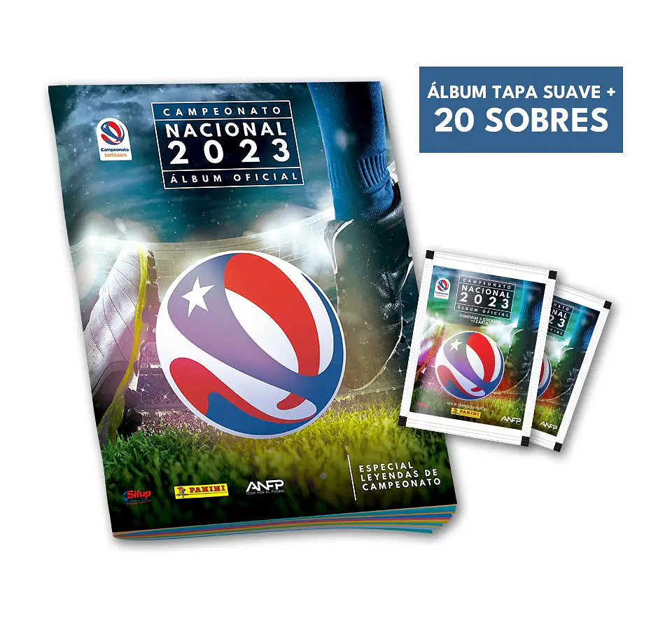 Album Panini Campeonato Nacional 2023 + 20 Sobres 1