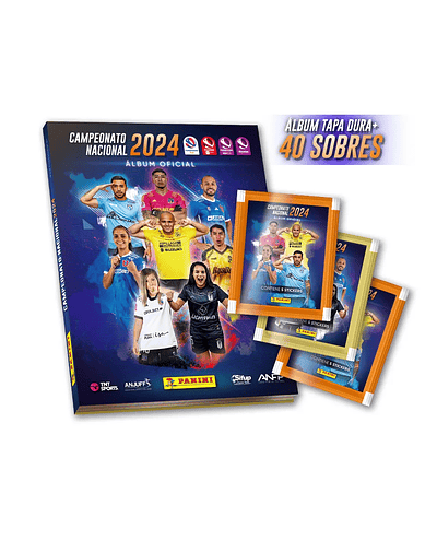 Album Panini Campeonato Nacional 2024 Tapa Dura + 40 Sobres
