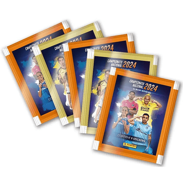 Pack de 5 Sobres Panini Campeonato Nacional 2024