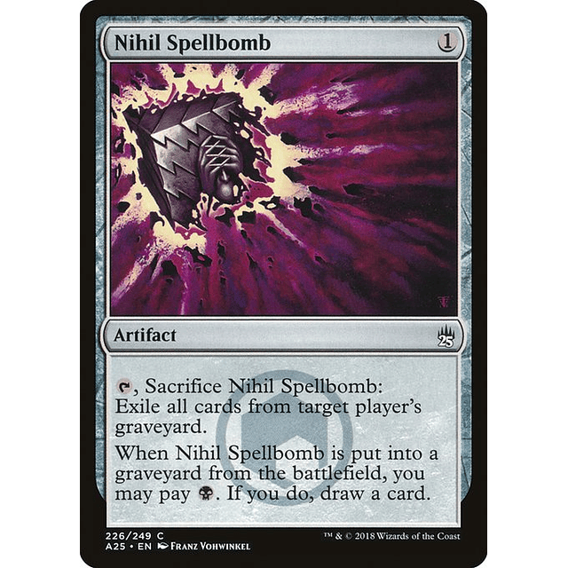 Carta Magic - Nihil Spellbomb - Idioma: Ingles - Edicion: Masters 25