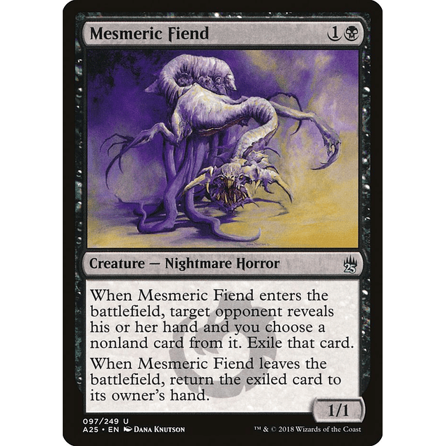 Carta Magic - Mesmeric Fiend - Idioma: Ingles - Edicion:Master 25
