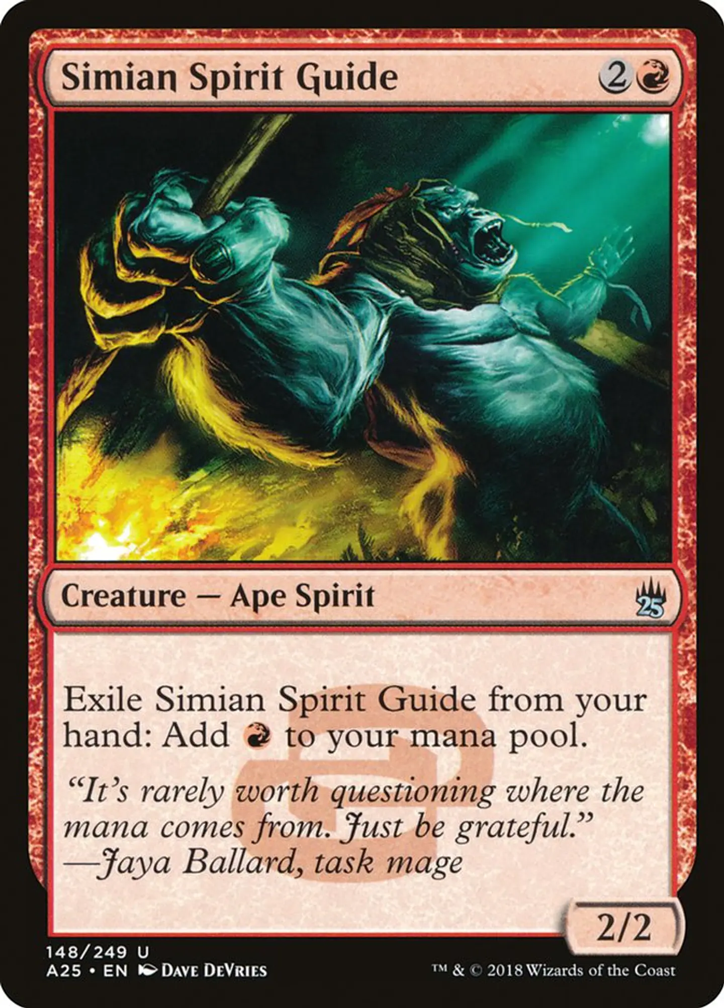 Carta Magic - Simian Spirit Guide - Idioma: Ingles - Edicion:Master 25 1