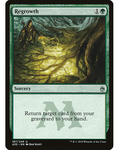 Carta Magic - Regrowth - Idioma: Ingles - Edicion:Master 25