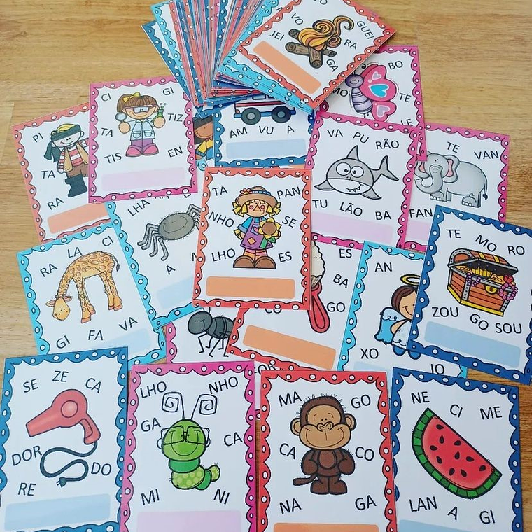 Atividade 033 - Ordenar Sílabas - Físico e PDF 1