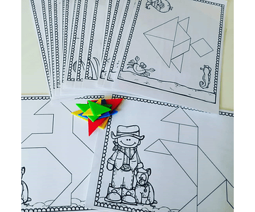 Atividade 063 - Tangram - Físico e PDF