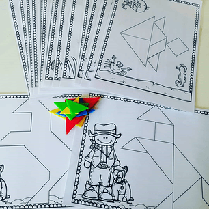 Atividade 063 - Tangram - Físico e PDF