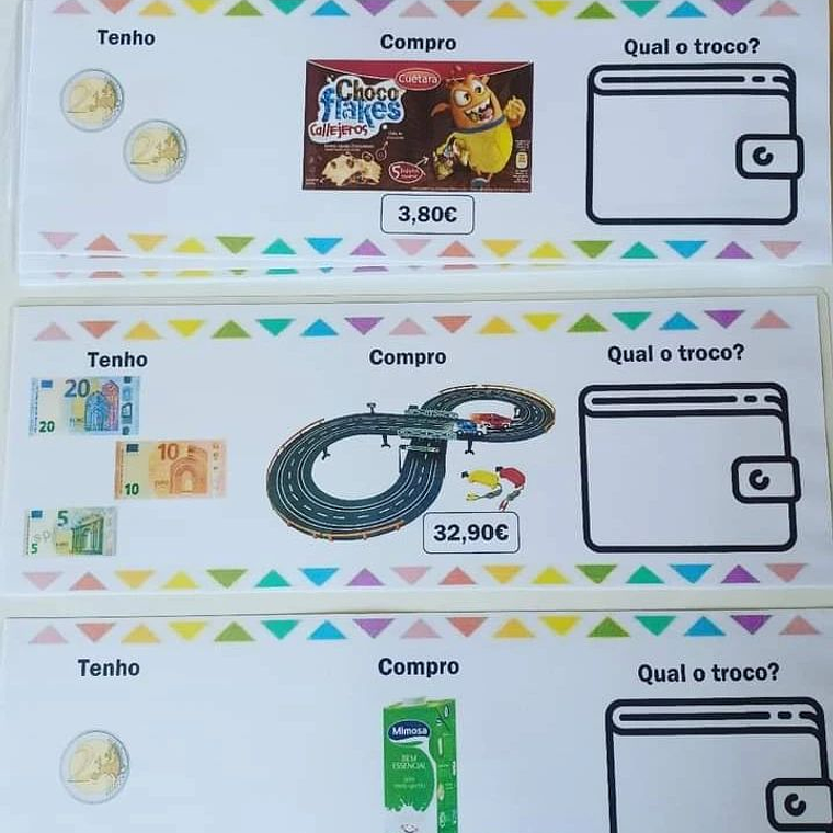 Atividade 131 - Qual o troco? - Dinheiro - PDF 1