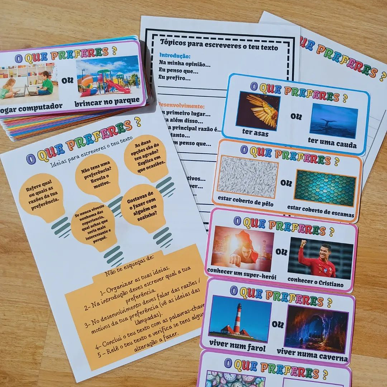 Atividade 183 - O que preferes ? - Escrita Criativa -PDF 1