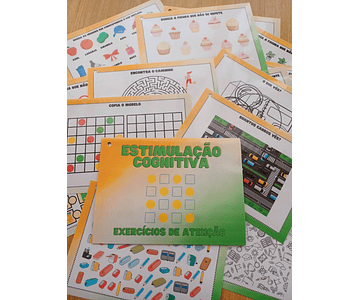 Atividade 303- Estimulação Cognitiva - Exercícios de atenção - Físico e PDF