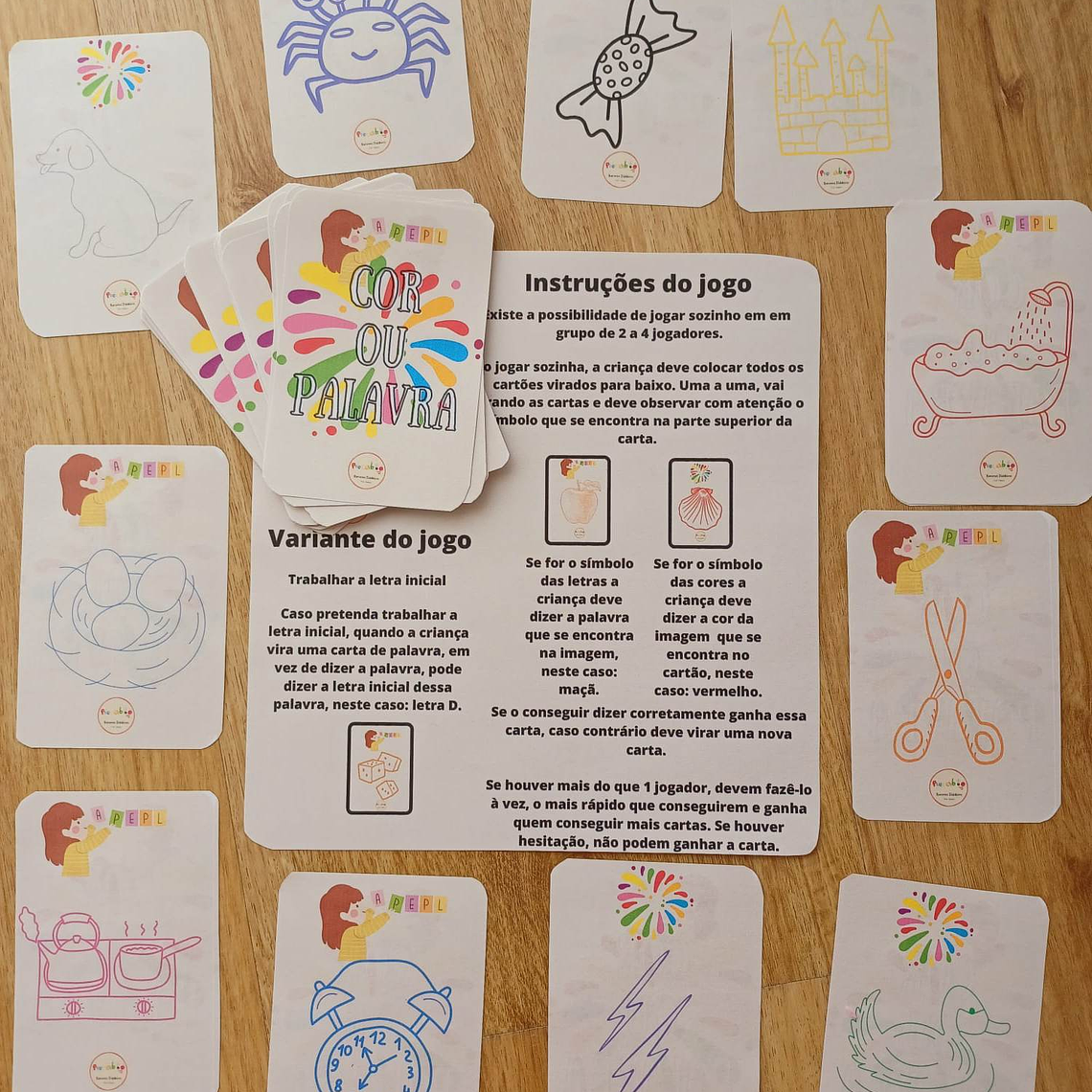 Atividade 333 - Flexibilidade cognitiva - Cor ou palavra - Físico e PDF 1