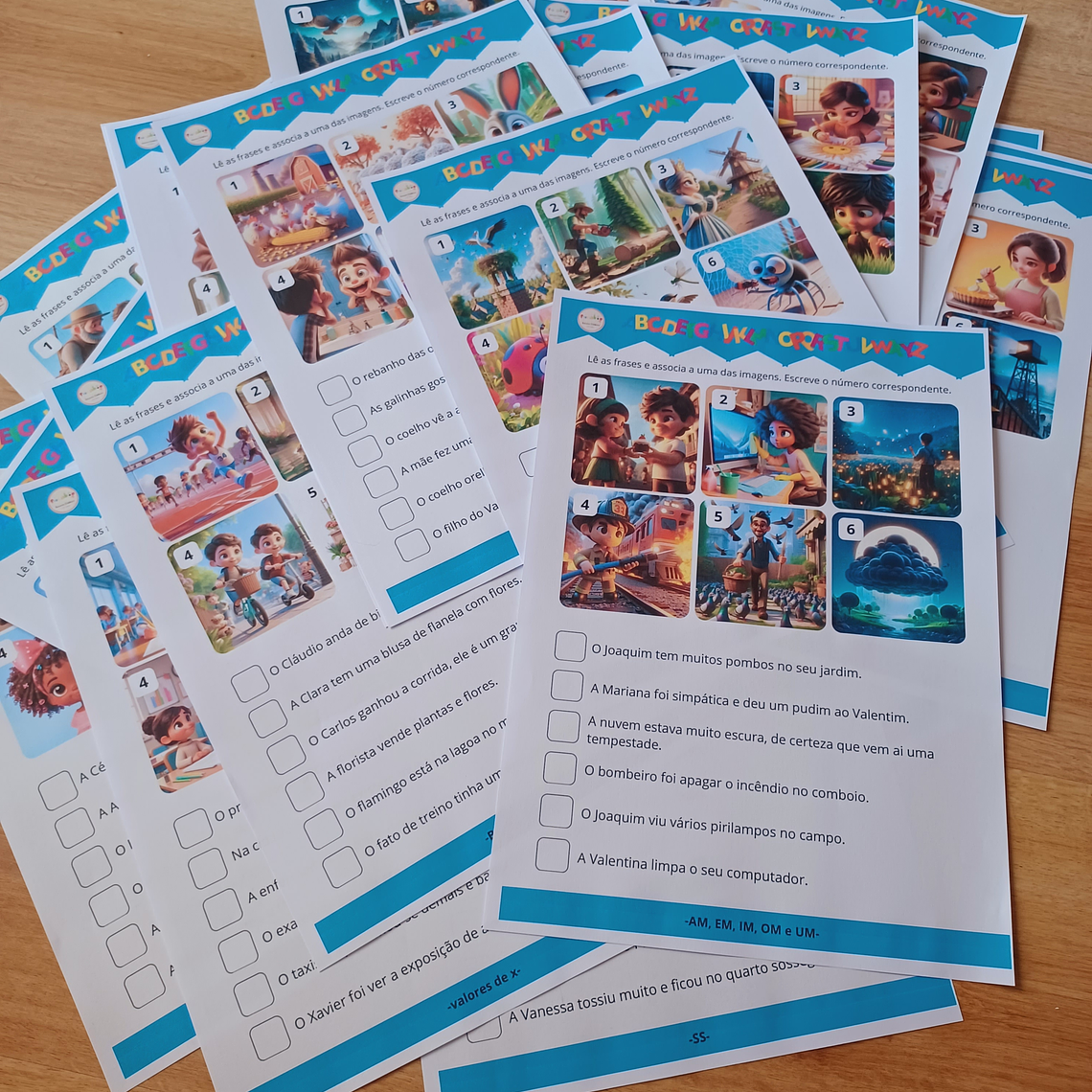 Atividade 509- Lê e corresponde - casos de leitura -  PDF 1