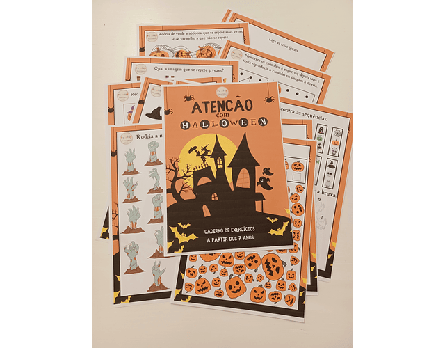 Atividade 537- Atenção com Halloween - Físico e PDF