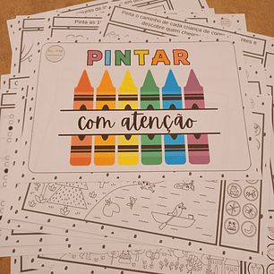 Atividade 587- Pintar com atenção - PDF