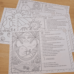 Atividade 660- Pinta e desenha - verão- PDF