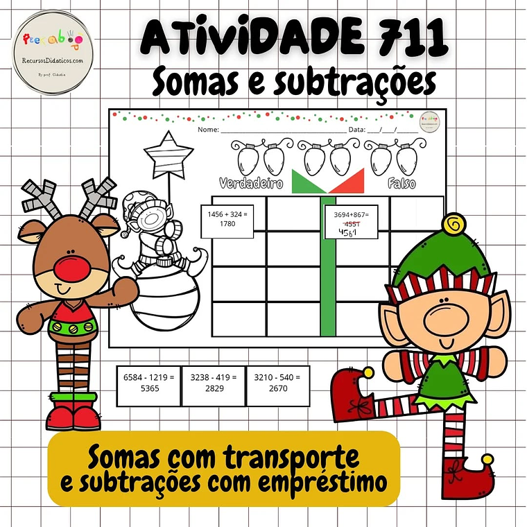 Atividade 711- Verdadeiro ou falso- Somas e subtrações 1