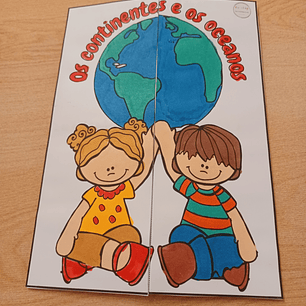 Atividade 721 - Flipbook sobre continentes e oceanos - PDF