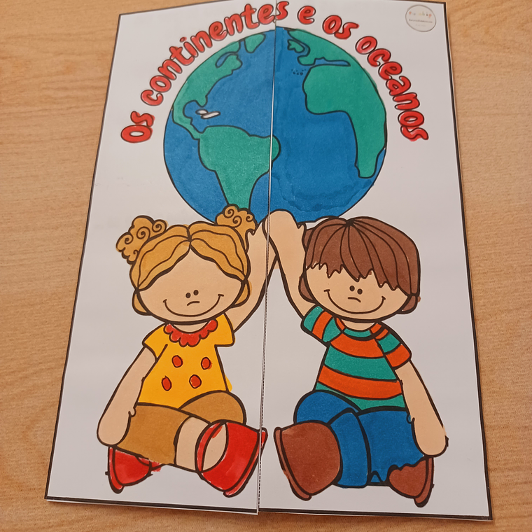 Atividade 721 - Flipbook sobre continentes e oceanos - PDF 1