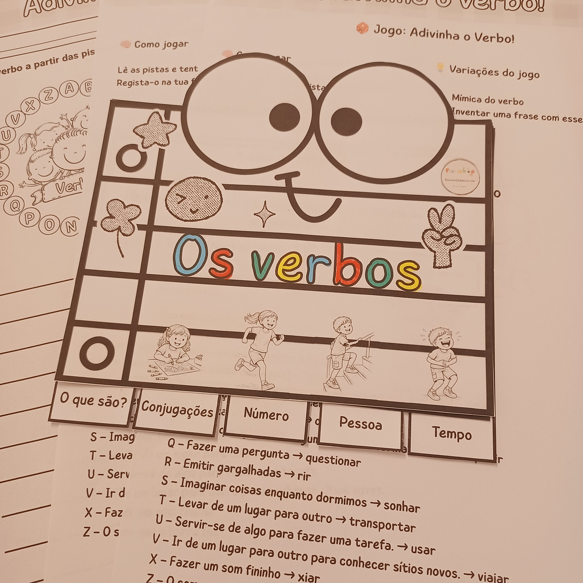 Atividade 722- Flipbook dos verbos - PDF 1