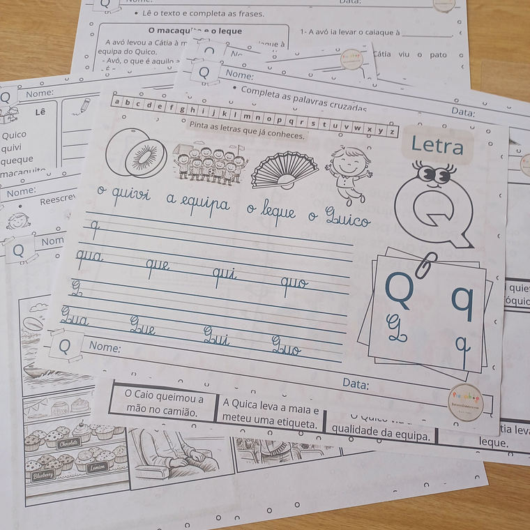 Atividade 723- Consoante Q (8ª consoante) - PDF 1