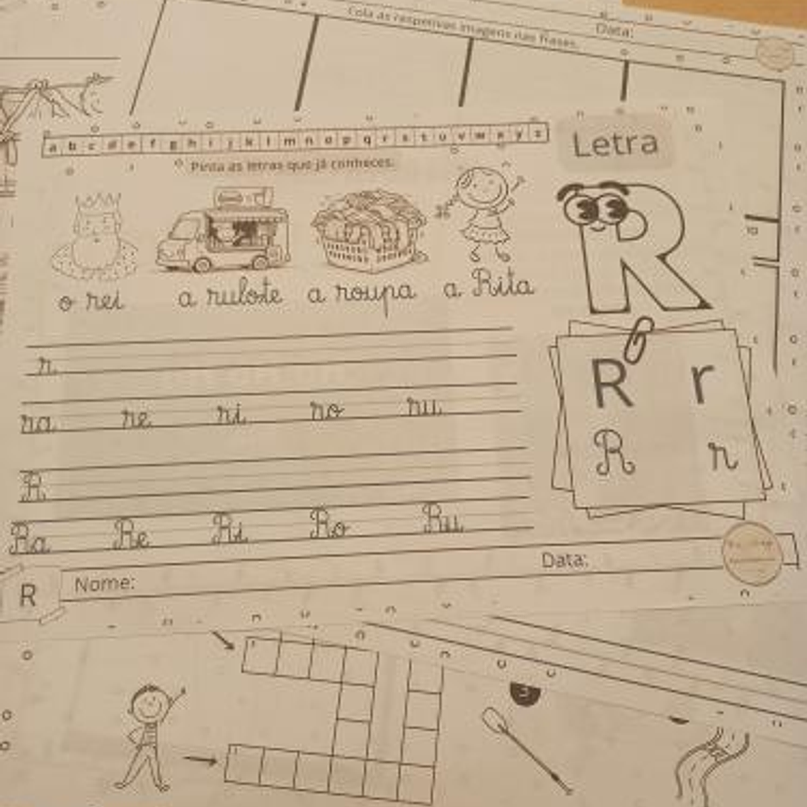 Atividade 724- Consoante R (8ª consoante) - PDF 1