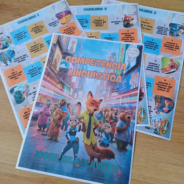 Atividade 726- Competências linguísticas- Zootrópolis - PDF 1