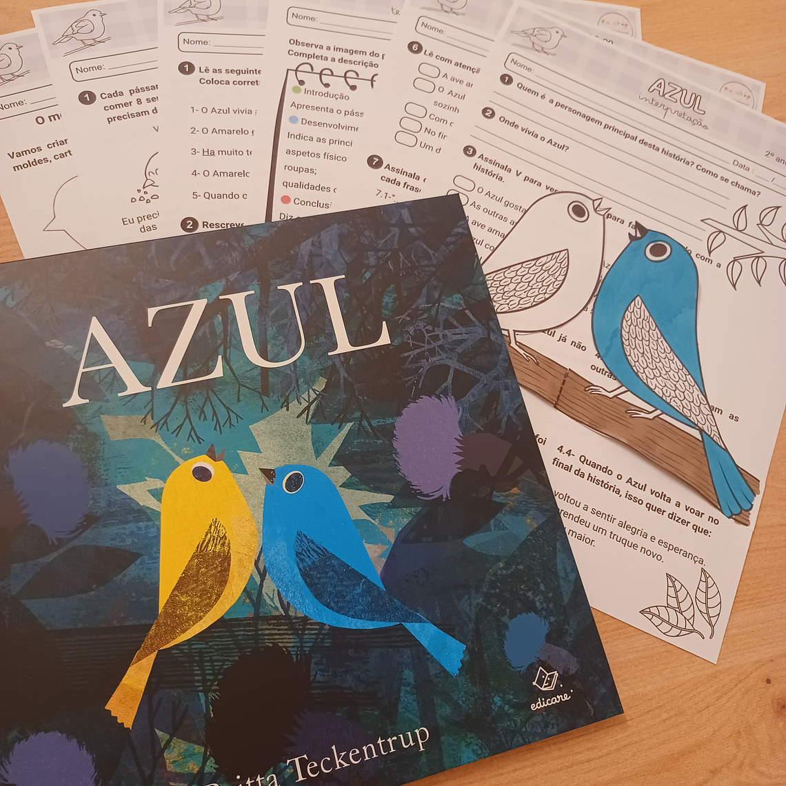 729- Azul - atividades de interpretação e exploração - 2º ano 1