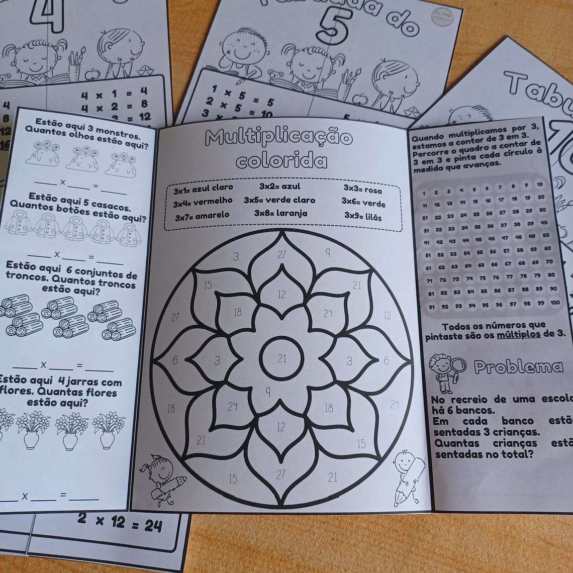 Atividade 733- Flipbook das tabuadas de 2, 3, 4, 5 e 10 - PDF 1