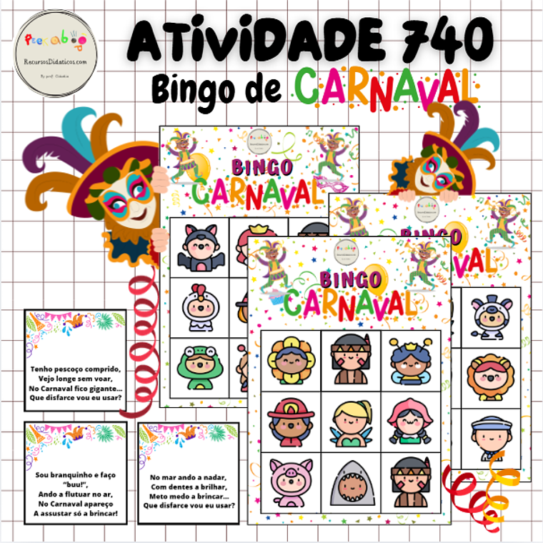Atividade 740 - Bingo de Carnaval - Físico 1