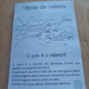 Atividade 744- Flipbook Tipos de Relevo - PDF