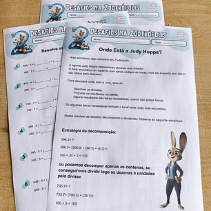 Atividade 755- Desafios na Zootrópolis - Divisão - PDF