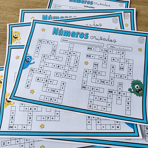 756- Números cruzados - multiplicação e divisão