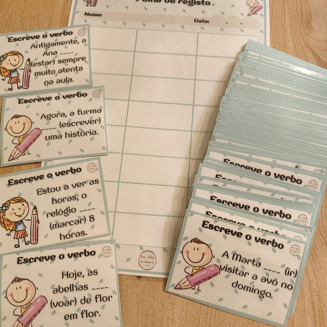 Atividade 758- Escreve o verbo - Físico e PDF 1
