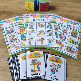 Atividade 759- Bingo dos verbos - Físico e PDF