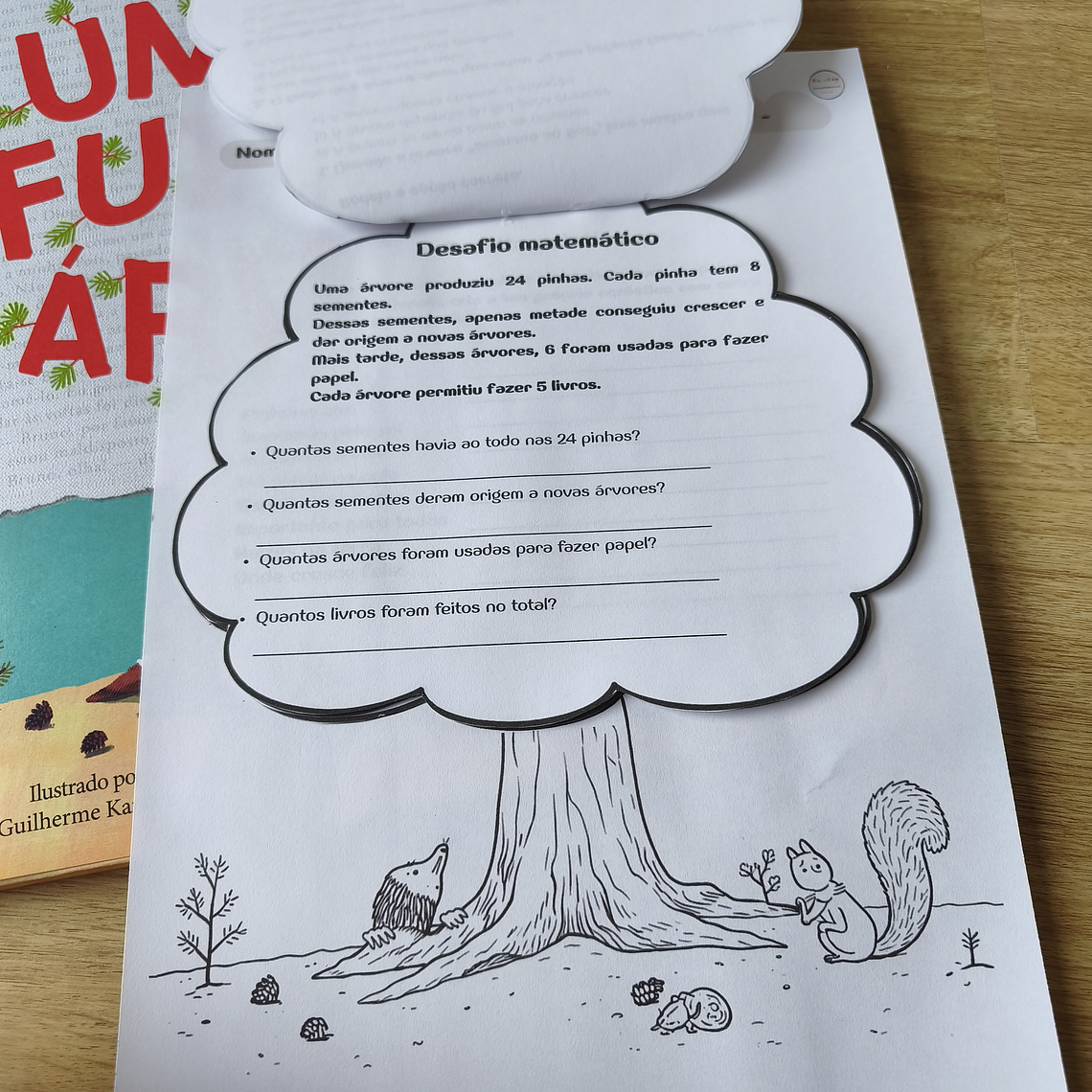 Atividade 764- Um dia fui uma árvore - atividades de interpretação e exploração - PDF 2