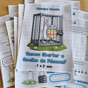 Atividade 767- Vamos libertar o Coelho da Páscoa? - 1º e 2º - PDF