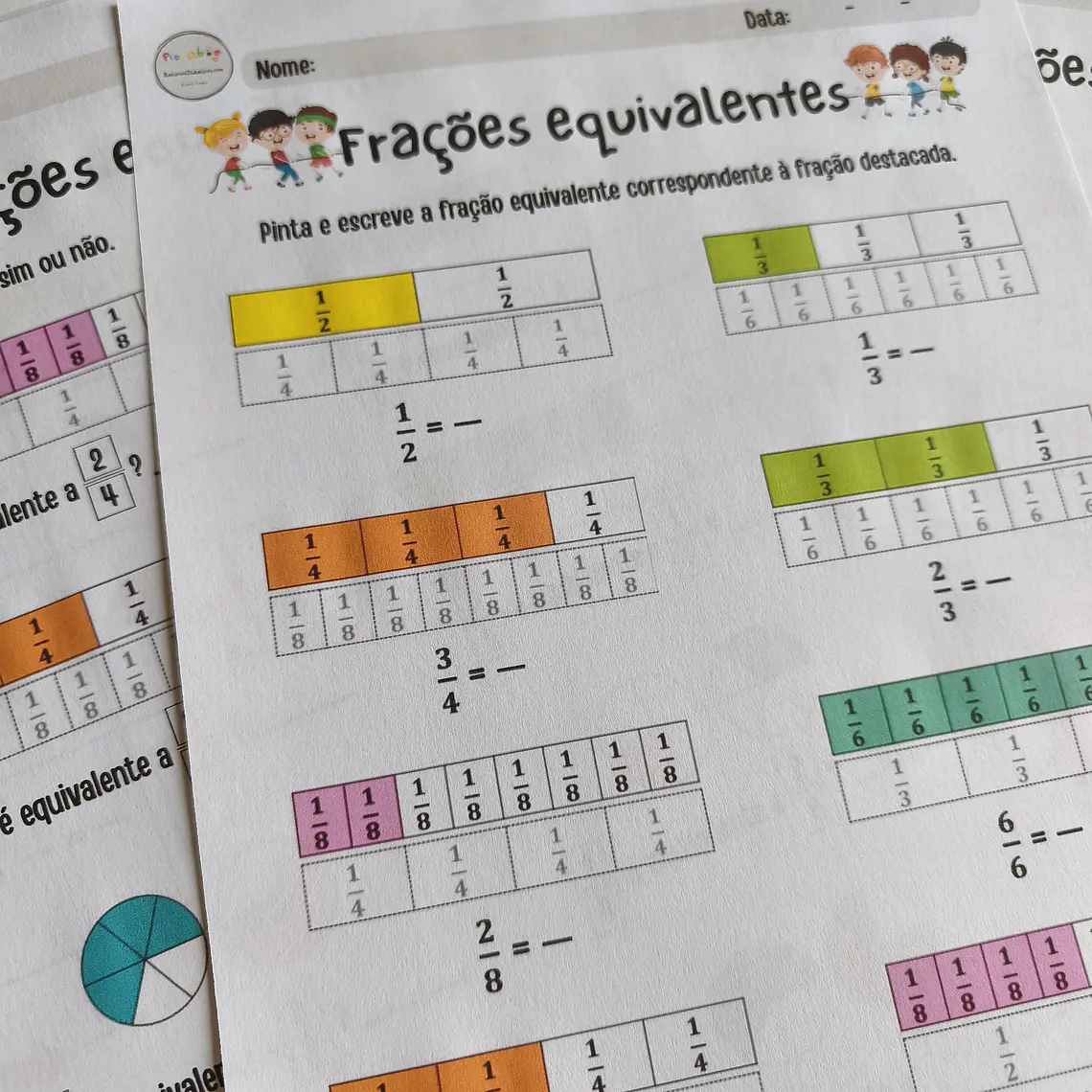Atividade 781- Frações equivalentes e operações - PDF 1