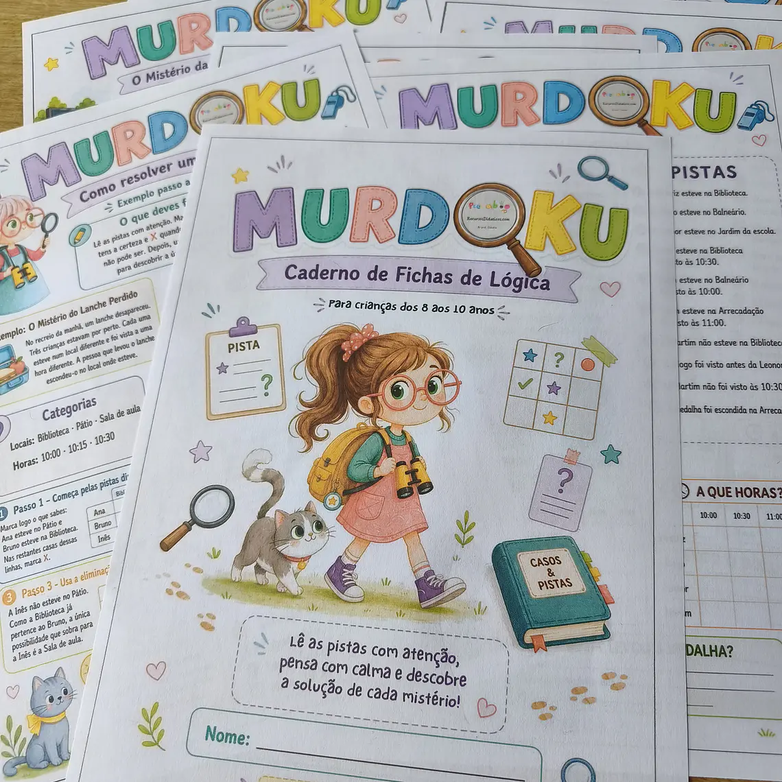 Atividade 806- Desafios de lógica Murdoku - PDF 1